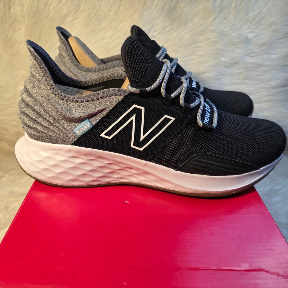 New Balance Fresh Foam Roav Men's 9.5 Women's 11 Black Grey MROAVTK New